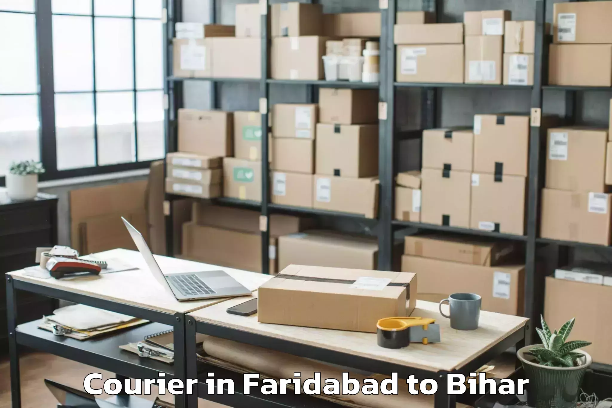 Book Faridabad to Sursand Pashchimi Courier